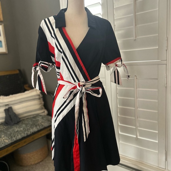 VENUS Dresses & Skirts - Red white and blue stripe dress